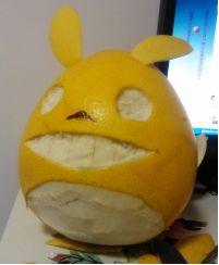 柚子龙猫怎么做,可爱的柚子龙猫做法(图文)