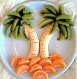 椰树水果拼盘怎么做,椰树水果拼盘做法图文剖