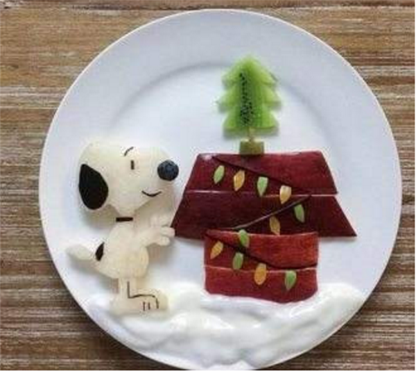 简单的动物水果拼盘制作 亲子一起完成的水果拼盘