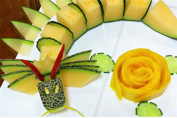 小动物水果拼盘图片,创意水果拼盘图片及做法