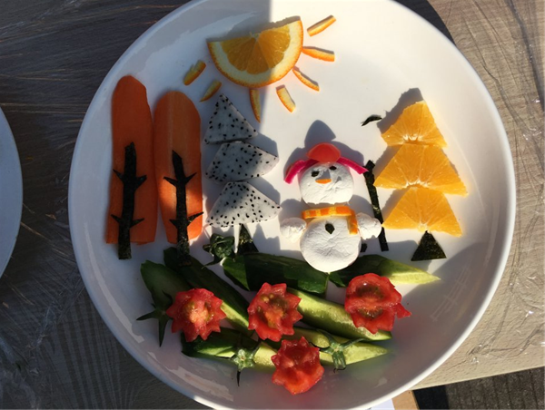 少儿创意水果拼盘制作大赛,简单又有趣的学生水果拼盘