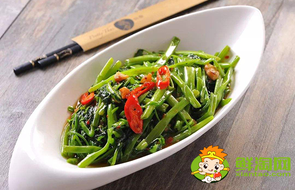 空心菜叶子可以吃吗,空心菜怎么炒不会变黑