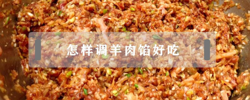 怎样调羊肉馅好吃